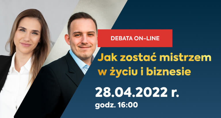 Debata online HUMANUM TALKS z dr Filipem Szymczak i Natalią Rybarczyk pt. „Jak zostawać mistrzem w życiu i biznesie” 28.04.2022 r.