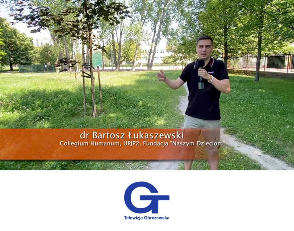 dr Bartosz Łukaszewski, TV Górczewska, wywiad na temat projektu Centrum Solidarnej Aktywności Młodzieży