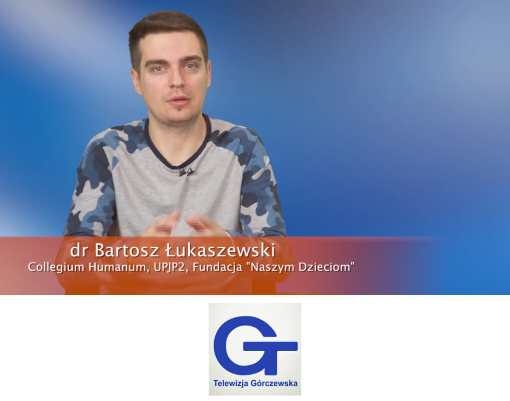 dr Bartosz Łukaszewski, Program Informacyjny TV Górczewska, na temat działań Fundacji “Naszym Dzieciom” w kontekście obecnej sytuacji polskiej młodzieży