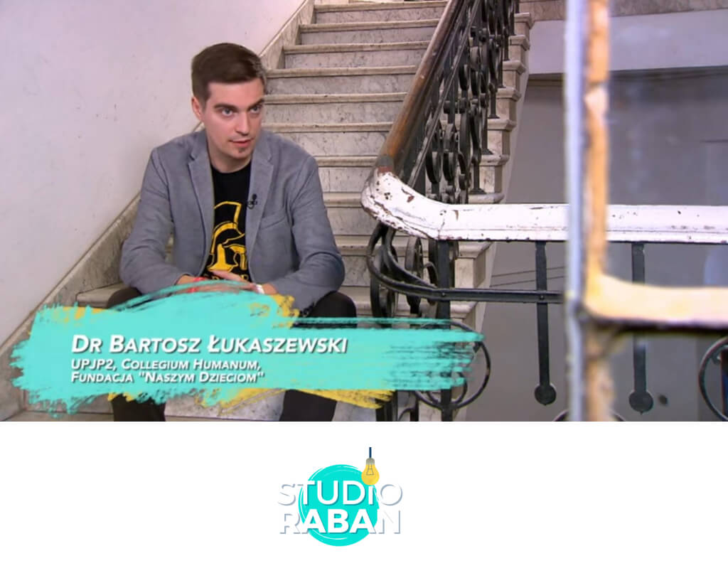 dr Bartosz Łukaszewski, Studio Raban TVP, program na temat wsparcia młodzieżowych talentów